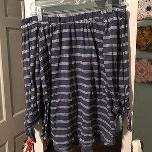 Abercrombie & Fitch Blue Striped Shirt